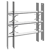 Sicherheitsgitter Fenstergitter Fenster Keller Einbruchschutz Ausziehgitter ausziehbar Schutzgitter Stahl V2Aox, Größe:45 x 50-65