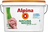 Alpina NaturaWeiss, Wandfarbe matt 2,5 L.Allergiker geeignet 5,99 Euro/L