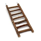 Tolle VogelLeiter aus leckerem Naturholz | Leiter ohne Klebstoff | Wellensittich Spielzeug | Ideal für Wellensittich, Nymphensittich, Kanarienvog