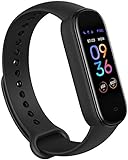 Amazfit Smartwatch Band 5 Fitness Tracker Armband mit integrierter Alexa, 15 Tagen Akkulaufzeit, Blutsauerstoff, Herzfrequenz, Schlafüberwachung, Digitale uhr für Sport, black,