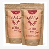 Barazzo Jerky Pork Barbecue 1 kg - 2x500g Maxibeutel - proteinreicher Trockenfleisch Snack mit wenig Fett - Hergestellt vom Deutschen Handwerk - Beef Jerky/Biltong