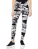 Urban Classics Damen und Mädchen Camo Leggings, lange Camouflage Sporthose für Frauen, Yogahose, snow camo , S