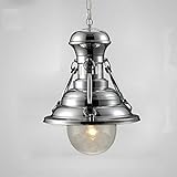 LHTCZZB Innen Zuhause Pendant Light Industrial Vintage-Decken-Beleuchtung-Licht-Metall-Leuchter mit Kette Draht for Arbeitszimmer Schlafzimmer Café Wohnzimmer Droplight hängende Lichter (Lackob