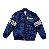 Mitchell & Ness NFL Heavyweight Satin Jacket - Dallas Cowboys, Navy (M)