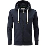 Charles Wilson Original-Kapuzenpullover mit Reißverschluss (Small, Deep Navy (0819))