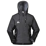 Cox Swain Damen Titanium Funktions/Hardshelljacke Kabru 8.000 Wassersäule 5.000 Atmungsakt, Colour: Grey/Black - Black Zipper, Size: XL