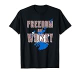 Herren Rabbie Burns Zitat Freedom Whisky Schottische Farben Karte Flagge T-S