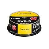 Intenso DVD-R Rohlinge 4,7GB 1x-16x 25er Spindel Cakebox k