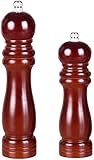 HAINING Salz- und Pfeffermühlen-Set, Pfeffermühle Salz- und Pfeffermühlen, Salz- und Pfeffermühlen aus Eichenholz, Keramik