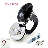 YIYIDA Autohupe Car Horn 150db Elektrische Hupe fürs Auto Lufthupe LKW-Hupe Elektrisches Lautsprecher Einzigartige Super Horn sprecher für alle 12V LKWs Lastwagen Züge Boote M