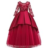 KMKM Kinder Baby Mädchen Ärmellos Blumenmädchen Bridesmaid Prinzessin Kleid Pageant Hochzeit Brautjungfer Abendkleider Weihnachten Party Tütü Kleid Geburtstag F