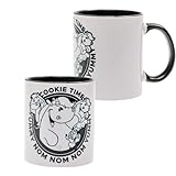 Pummel & Friends - Tasse (innen schwarz) - Cookie Time (s/w)