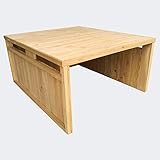 Wiltec Mähroboter Holzgarage Flachdach Massivholz Unterstand Carport Natur 80x70x38