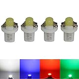 LED-Mafia Halogen Tachobeleuchtung Cockpitbeleuchtung Set 4X - weiß blau rot Cockpit f (blau)