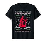 Weihnachten Gym Workout Cardio Ausdauersport Merry Fitness T-S