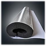 Flsdj Kjl Rohrisolierung, Innendurchmesser des Schaum-Isolierung Rohr 22-120 Mm, Aluminiumfolien-Wärmeisolierungsrohr Flammhemmend/Frostschutzmittel/Schalldämmung (Color : 20mm, Size : 89mm/3.5in)