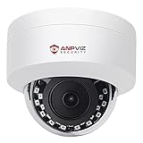 Anpviz 5MP PoE CCTV IP Dome Outdoor Kamera mit Mikrofon, IP Überwachungskamera aussen, wetterfest IP66 Innen kompatibel, 2,8mm Weitwinkel Objektiv, Bewegungserkennung(IPC-250W-S)
