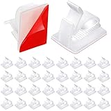 Kabelklemmen,Kabelclips,Kabelschellen, einstellbar Kabelschellen, Kabelklemmen selbstklebend, Kabelschellen Selbstklebend Weiß 150 Stück
