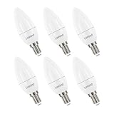 Linkind Dimmbar E14 Lampe 5W Kerzenform, 40W Halogenlampe ersetzt, B35 Kerze Birne 470lm LED mit 2700K warmweiß, CE / RoHS / ErP-zertifiziert, 6er Pack