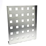 Balkongeländer Füllung Aluminium Lochblech QG20-50 Alu 2 mm dick Balkon Treppen Geländer Füllung Gitter Alublech Zuschnitt nach Maß (1000 mm x 800 mm)