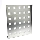 Balkongeländer Füllung Aluminium Lochblech QG20-50 Alu 2 mm dick Balkon Treppen Geländer Füllung Gitter Alublech Zuschnitt nach Maß (1000 mm x 500 mm)