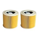 2pcs Filter Staubsauger Filterelement Luftfilter Ersatz Filter Staubsauger Saugroboter Mehrzwecksauger für Kärcher A2004/2054/2204/2656 vacuum cleaner cartridge filters 11,5 cm x 12 cm x 8