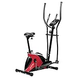 AsVIVA 2in1 Cardio Elliptical Crosstrainer, Heimtrainer (12kg Schwungmasse), Bluetooth Computer (App Nutzung), 8 Widerstandsstufen, flüsterleiser Riemenantrieb,