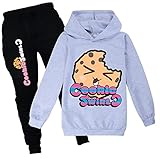 Cookie Swirl C Hose und Top Set für Kinder YouTube Gamer Tracksui tCookie Swirl C Merch für Jungen Mädchen, grau, 7-8 J