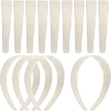 Weiße Handwerk Kunststoff Stirnbänder 1 Zoll Plain Keine Zähne DIY Haarbänder Plain Stirnbänder (20 Stücke)