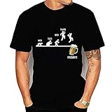 T-Shirt Herren Sommer Klassisch Mode Rundhals Regular Fit Herren Shirt Modern Kreative Neuheit Druck Herren Kurzarm Casual Atmungsaktives Herren F