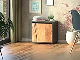Berlin Box Interior Sideboard U1 / Kommode anthrazit/Made in Germany / 50x50cm / grifflose Eleganz/B