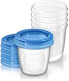 Philips AVENT SCF619/05 Aufbewahrungsbecher für Muttermilch, Becher inklusive Deck