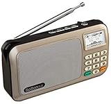 Tragbare Karten-Lautsprecher-MP3-Player FM Radio WMA/WAV mit LCD-Bildschirm, LED-Taschenlampe (Color : A)