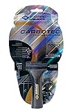 Donic-Schildkröt Tischtennisschläger CarboTec 7000, 100% Carbon, 2,3 mm Schwamm, Liga QRC - ITTF Belag, konkav, 758216