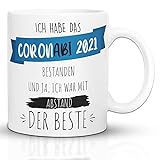 Kaffeebecher24 - Tasse Abitur 2021 - Spülmaschinenfest - Geschenke für Abiturienten - Tasse lustig mit Spruch - Geschenke zum ABI