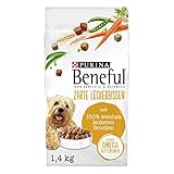 PURINA BENEFUL Zarte Leckerbissen Hundefutter trocken, mit Rind, 6er Pack (6 x 1,4kg)