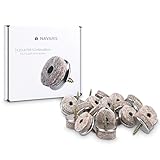 20x Navaris Filzgleiter mit Schraube Stuhlgleiter - Bodenschutz Gleiter 20mm - Schutz für Möbel Stühle Parkett Laminat - Filz und M