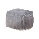 Caseyaria Plüsch-Sofa Hocker Futon-Matte Aufblasbare Tragbare Runde Fußbank Europäische Art-Qualität,G