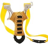 BESTZY Schleuder Zwille Slingshot Katapult Steinschleuder Sportschleuder Jagd Schleuder-Profi aus Edelstahl Sling Shot Spielzeug Jugend Erw