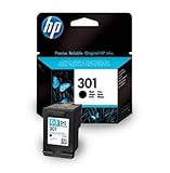 HP 301 Black Original Ink Cartridge Pages Yield 190 (P/N CH561EE)