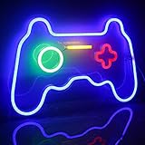 Ineonlife Spiel Leuchtreklame Gaming Neon Schild Übergröße Spielförmige Leuchtreklamen Neonlicht für Wand Kinder Zimmer Spielzimmer Bar Party Dek