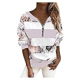 BaZhaHei Damen Herbst Winter Langarm Täglich Bedrucktes Sweatshirt mit Kapuze Shirt Bluse Teenager Mädchen Bauchfrei Kapuzenpullover Pullover Kapuzenjack