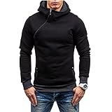 ZYSK Herren Vintage Hoodie Casual Sweatshirt Kapuzenpullover Sweatjacke Kapuzenjacke Kapuzenpulli mit Reiß