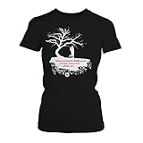 Fashionalarm Woraus auch unsere Seelen gemacht Sein mögen - Baum - Damen T-Shirt Fan Shirt zur After Buchreihe von A. Todd - Passion Truth Love Forever Before us Anna, Farbe:schwarz;Größe:XS