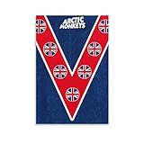 Poster und Drucke, Motiv: Arctic Monkeys Olympics 2012, ästhetische Raumdekoration, Wandkunst für Wohnzimmer, Jungen, Poster für Schlafzimmer, Heimdekoration, Musikposter 50 x 75