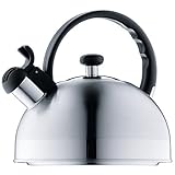 WMF Orbit Flötenkessel 1,5l, Pfeifenkessel mit Flöte, Teekessel, Wasserkessel, Cromargan Edelstahl, Indutkion, Pfeifk