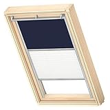 Velux, Original Verdunklungsvorhang für Dachfenster, Duo GGL, GGU, GPU, GPL/MK06 Dark Blue/W