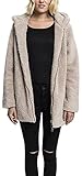 Urban s Damen Ladies Sherpa npullover Regular Fit Kapuzenpullover, Sand, XS