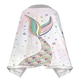 Poncho Decke Flauschig - Süßer Meerjungfrauenschwanzdruck Weiche Flanell-Überwurfdecken, Tragbare Poncho-Kuscheldecke Für Erwachsene, Warme Leichte Schal-Deckendecke Für Herbst-Winter, Fotofarbe, 9