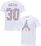 Paris Saint-Germain T-Shirt Lionel Messi PSG, offizielle Kollektion, Mädchen, weiß, 10 J